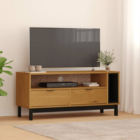 TV-Schrank FLAM 110x40x50 cm Massivholz Kiefer - Pazzar.ch