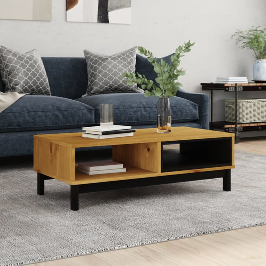 Couchtisch FLAM 100x50x32,5 cm Massivholz Kiefer - Pazzar.ch