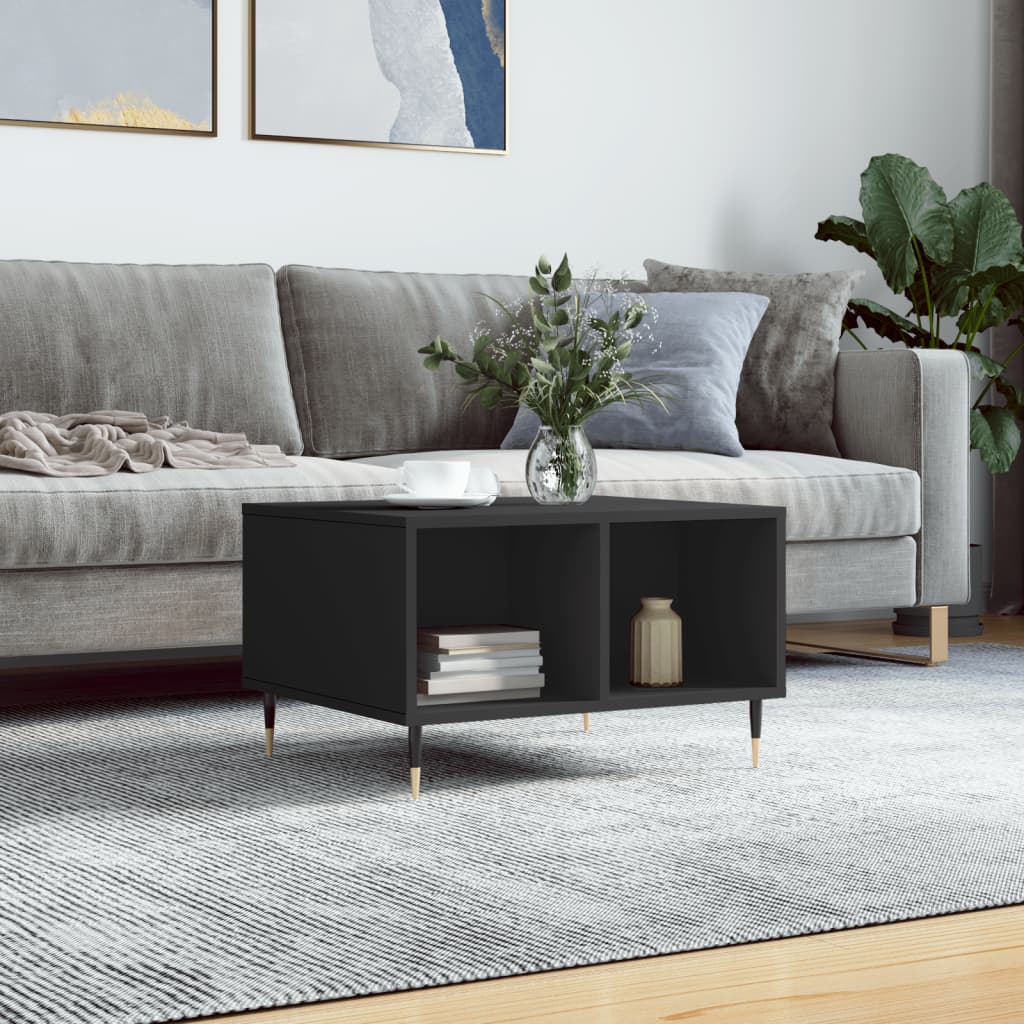 Couchtisch Schwarz 60x50x36,5 cm Holzwerkstoff - Pazzar.ch
