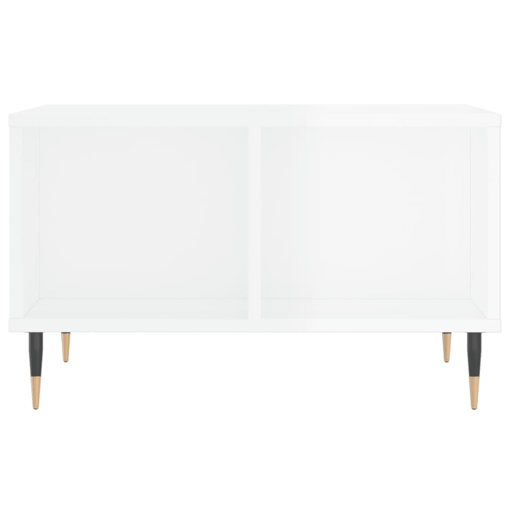Couchtisch Hochglanz-Weiß 60x50x36,5 cm Holzwerkstoff - Pazzar.ch