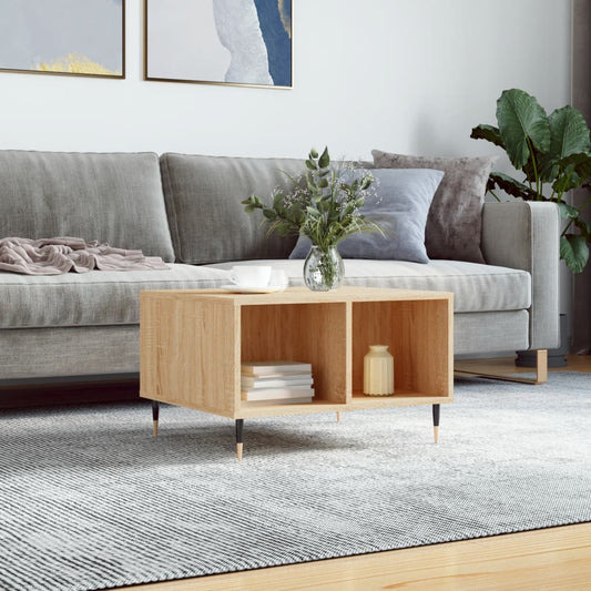 Couchtisch Sonoma-Eiche 60x50x36,5 cm Holzwerkstoff - Pazzar.ch