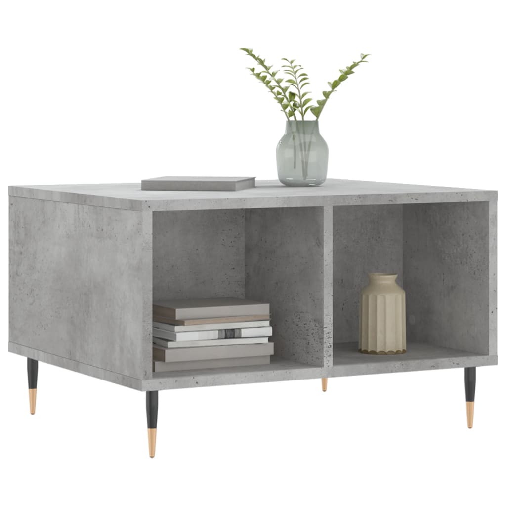 Couchtisch Betongrau 60x50x36,5 cm Holzwerkstoff - Pazzar.ch