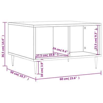 Couchtisch Betongrau 60x50x36,5 cm Holzwerkstoff - Pazzar.ch