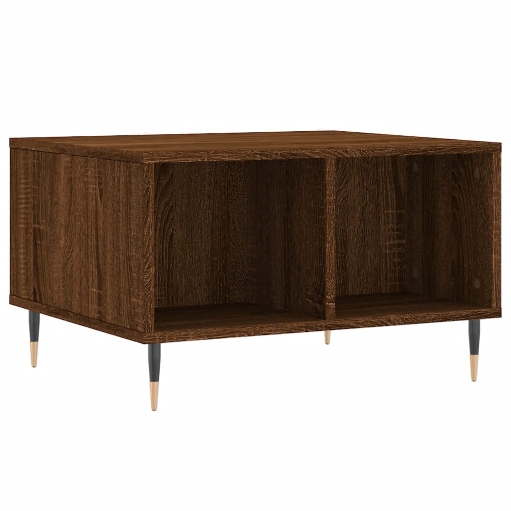 Couchtisch Braun Eichen-Optik 60x50x36,5 cm Holzwerkstoff - Pazzar.ch