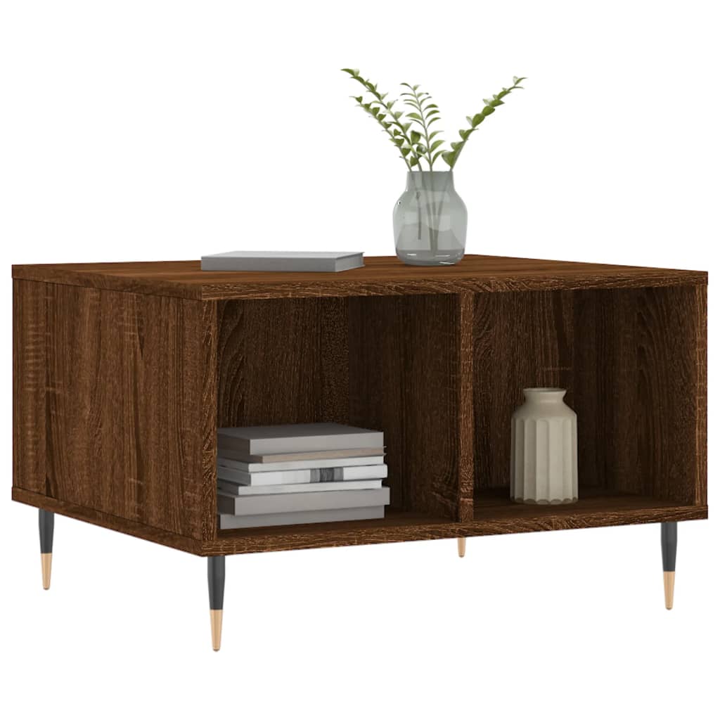 Couchtisch Braun Eichen-Optik 60x50x36,5 cm Holzwerkstoff - Pazzar.ch