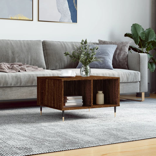 Couchtisch Braun Eichen-Optik 60x50x36,5 cm Holzwerkstoff - Pazzar.ch