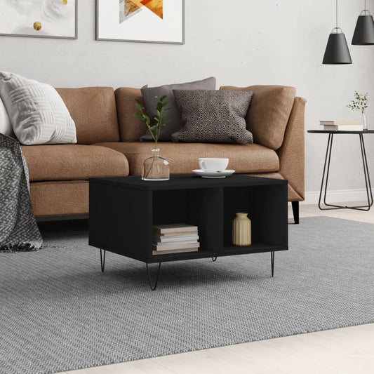 Couchtisch Schwarz 60x50x36,5 cm Holzwerkstoff - Pazzar.ch