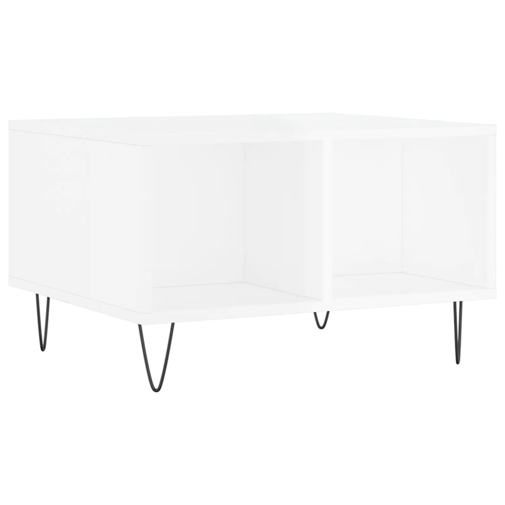 Couchtisch Hochglanz-Weiß 60x50x36,5 cm Holzwerkstoff - Pazzar.ch