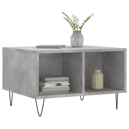 Couchtisch Betongrau 60x50x36,5 cm Holzwerkstoff - Pazzar.ch