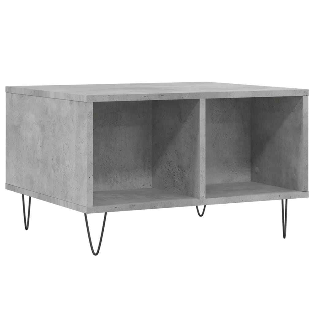 Couchtisch Betongrau 60x50x36,5 cm Holzwerkstoff - Pazzar.ch