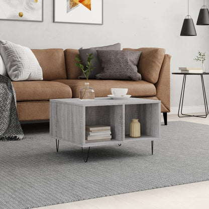 Couchtisch Grau Sonoma 60x50x36,5 cm Holzwerkstoff - Pazzar.ch