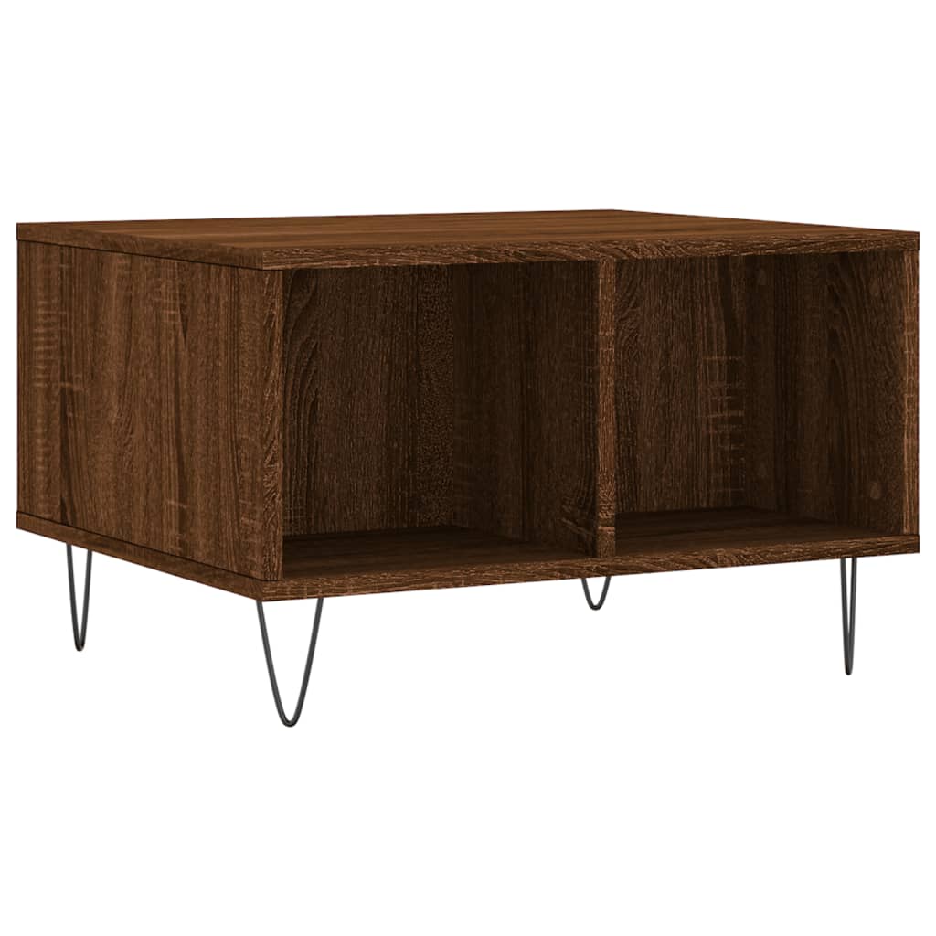 Couchtisch Braun Eichen-Optik 60x50x36,5 cm Holzwerkstoff - Pazzar.ch