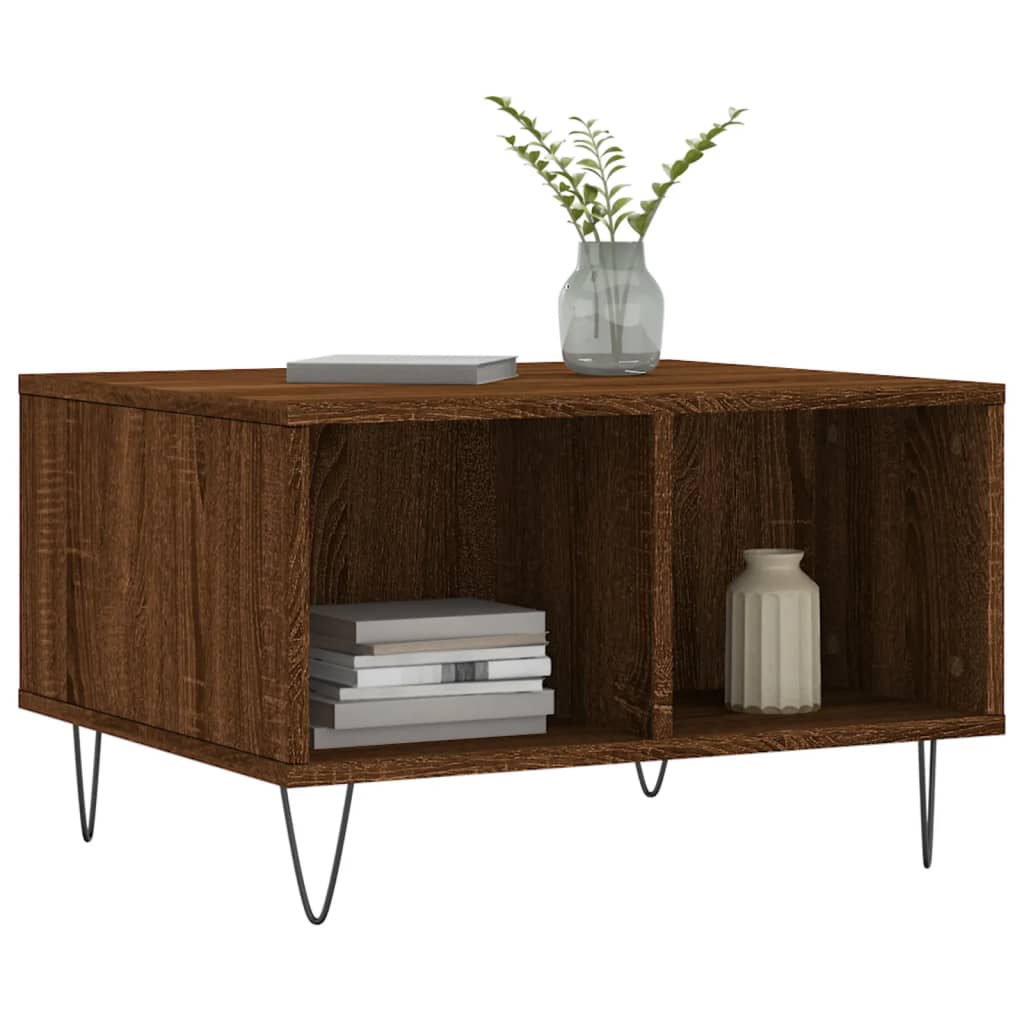 Couchtisch Braun Eichen-Optik 60x50x36,5 cm Holzwerkstoff - Pazzar.ch