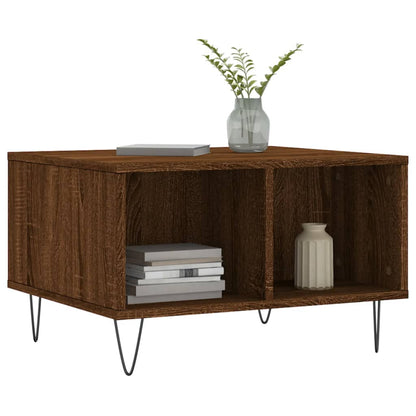 Couchtisch Braun Eichen-Optik 60x50x36,5 cm Holzwerkstoff - Pazzar.ch