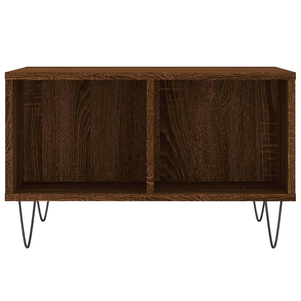 Couchtisch Braun Eichen-Optik 60x50x36,5 cm Holzwerkstoff - Pazzar.ch