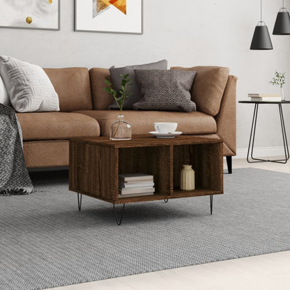 Couchtisch Braun Eichen-Optik 60x50x36,5 cm Holzwerkstoff - Pazzar.ch