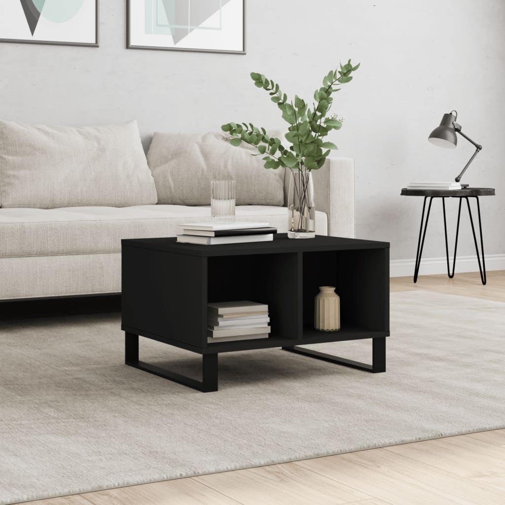 Couchtisch Schwarz 60x50x36,5 cm Holzwerkstoff - Pazzar.ch