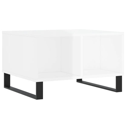 Couchtisch Hochglanz-Weiß 60x50x36,5 cm Holzwerkstoff - Pazzar.ch