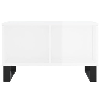 Couchtisch Hochglanz-Weiß 60x50x36,5 cm Holzwerkstoff - Pazzar.ch