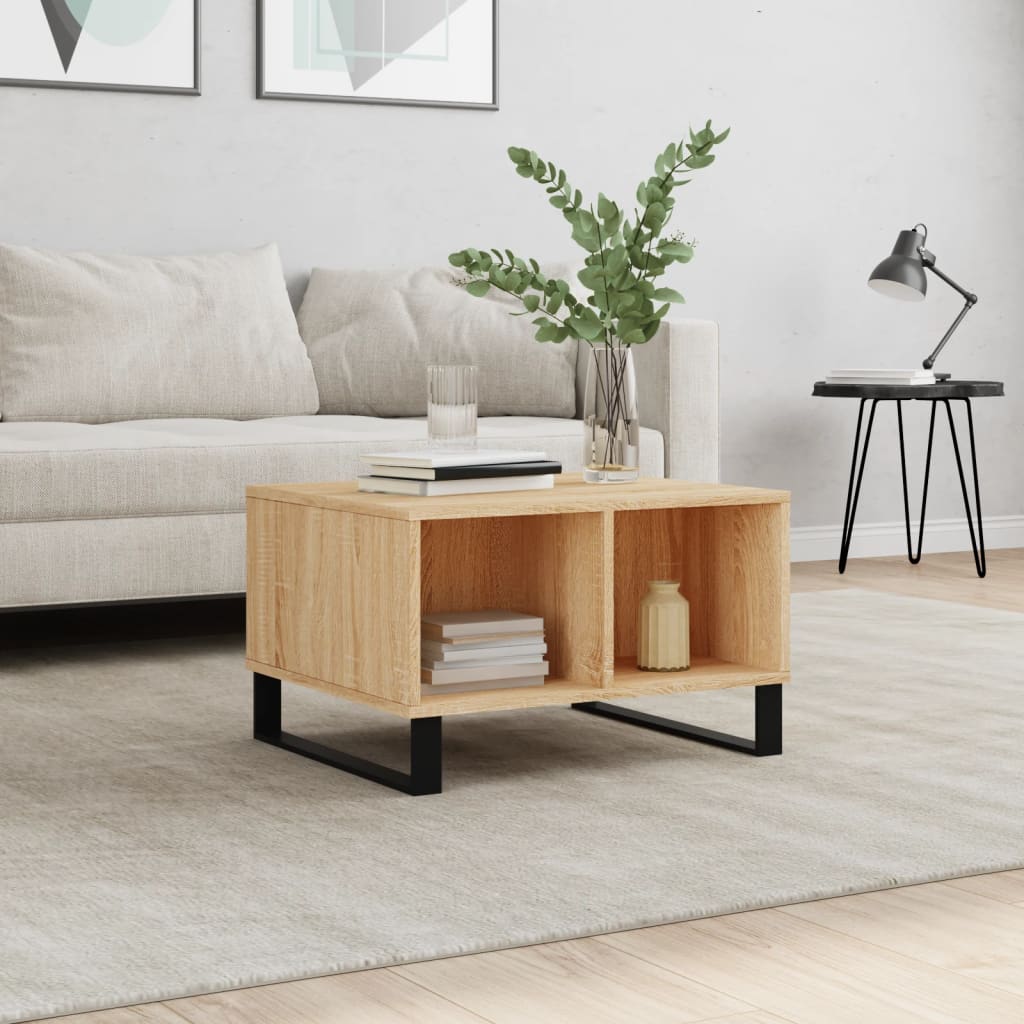 Couchtisch Sonoma-Eiche 60x50x36,5 cm Holzwerkstoff - Pazzar.ch