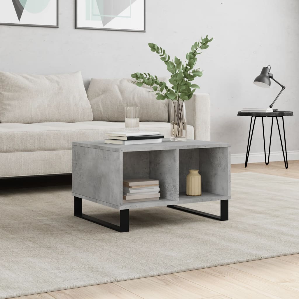 Couchtisch Betongrau 60x50x36,5 cm Holzwerkstoff - Pazzar.ch