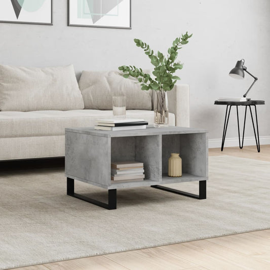 Couchtisch Betongrau 60x50x36,5 cm Holzwerkstoff - Pazzar.ch