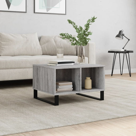 Couchtisch Grau Sonoma 60x50x36,5 cm Holzwerkstoff - Pazzar.ch