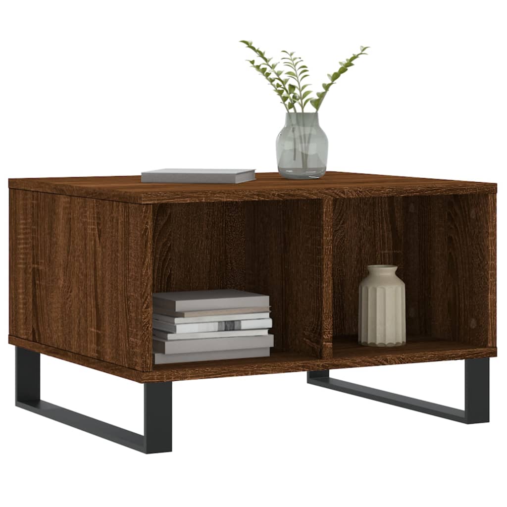 Couchtisch Braun Eichen-Optik 60x50x36,5 cm Holzwerkstoff - Pazzar.ch