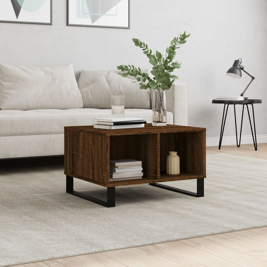 Couchtisch Braun Eichen-Optik 60x50x36,5 cm Holzwerkstoff - Pazzar.ch