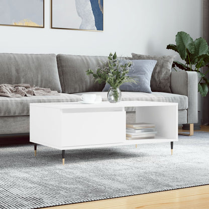 Couchtisch Weiß 90x50x36,5 cm Holzwerkstoff - Pazzar.ch