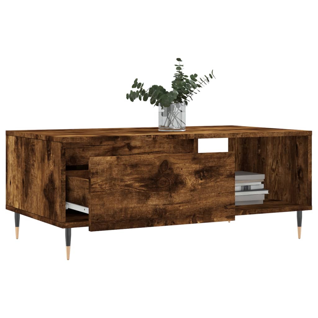 Couchtisch Räuchereiche 90x50x36,5 cm Holzwerkstoff - Pazzar.ch