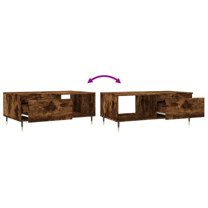Couchtisch Räuchereiche 90x50x36,5 cm Holzwerkstoff - Pazzar.ch
