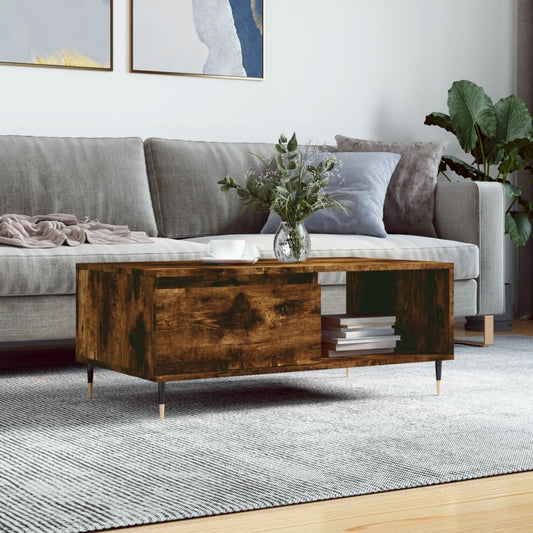 Couchtisch Räuchereiche 90x50x36,5 cm Holzwerkstoff - Pazzar.ch