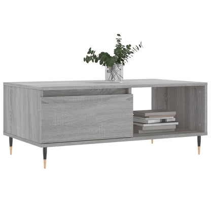Couchtisch Grau Sonoma 90x50x36,5 cm Holzwerkstoff - Pazzar.ch
