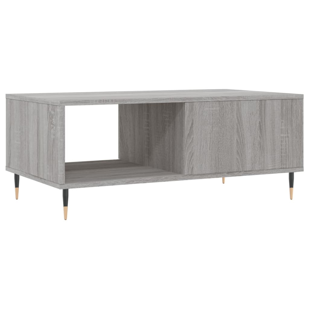 Couchtisch Grau Sonoma 90x50x36,5 cm Holzwerkstoff - Pazzar.ch