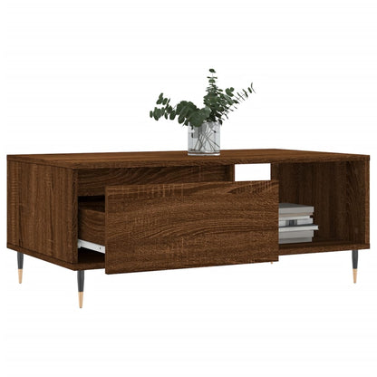 Couchtisch Braun Eichen-Optik 90x50x36,5 cm Holzwerkstoff - Pazzar.ch