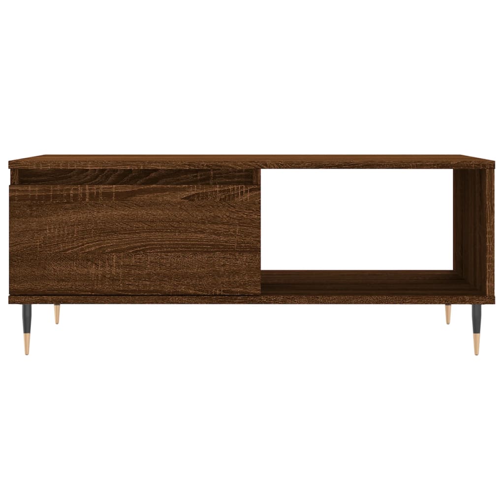 Couchtisch Braun Eichen-Optik 90x50x36,5 cm Holzwerkstoff - Pazzar.ch