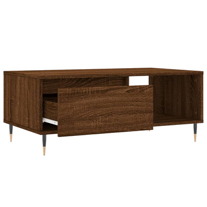 Couchtisch Braun Eichen-Optik 90x50x36,5 cm Holzwerkstoff - Pazzar.ch