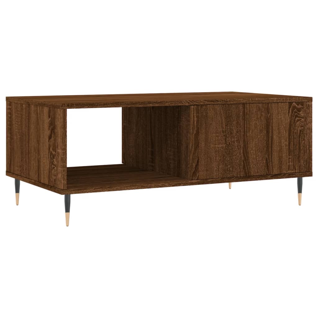 Couchtisch Braun Eichen-Optik 90x50x36,5 cm Holzwerkstoff - Pazzar.ch