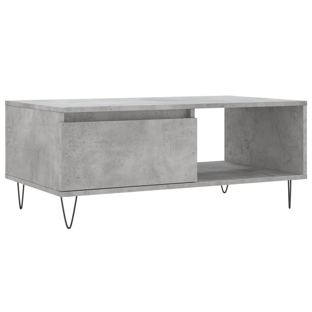 Couchtisch Betongrau 90x50x36,5 cm Holzwerkstoff - Pazzar.ch