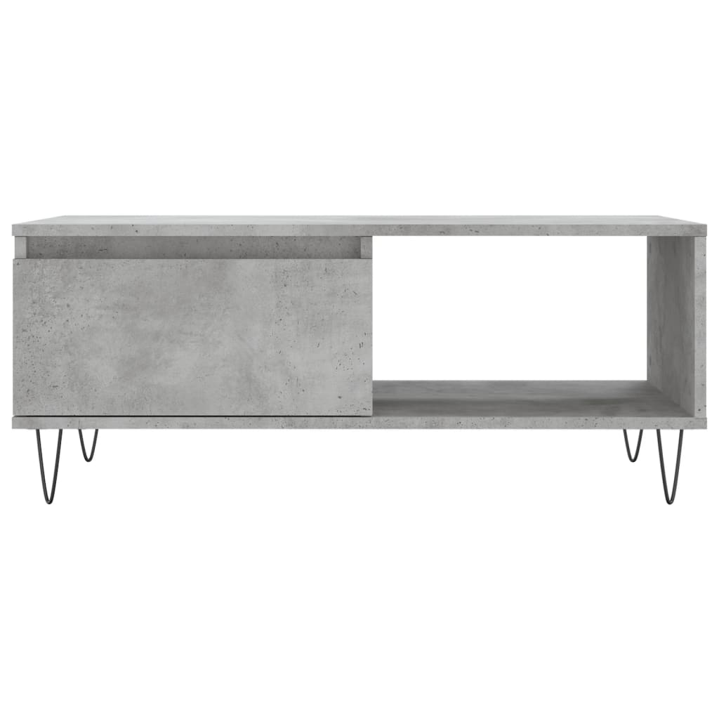 Couchtisch Betongrau 90x50x36,5 cm Holzwerkstoff - Pazzar.ch