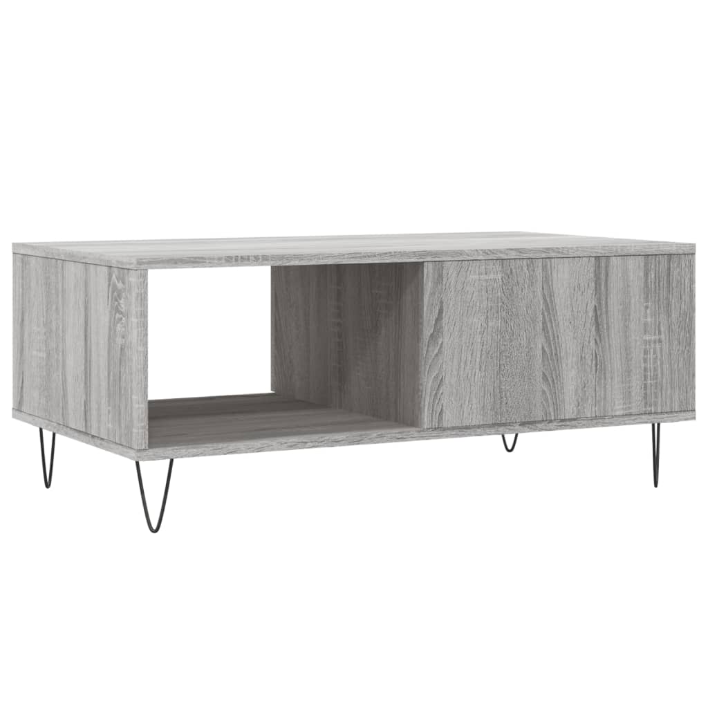 Couchtisch Grau Sonoma 90x50x36,5 cm Holzwerkstoff - Pazzar.ch