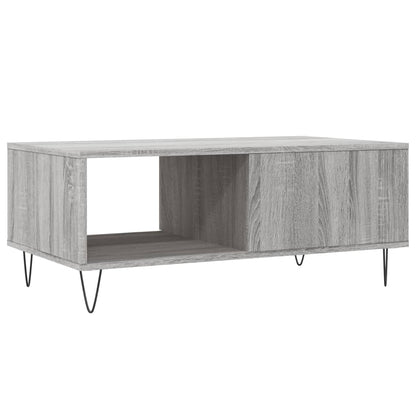Couchtisch Grau Sonoma 90x50x36,5 cm Holzwerkstoff - Pazzar.ch
