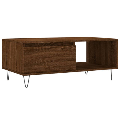 Couchtisch Braun Eichen-Optik 90x50x36,5 cm Holzwerkstoff - Pazzar.ch