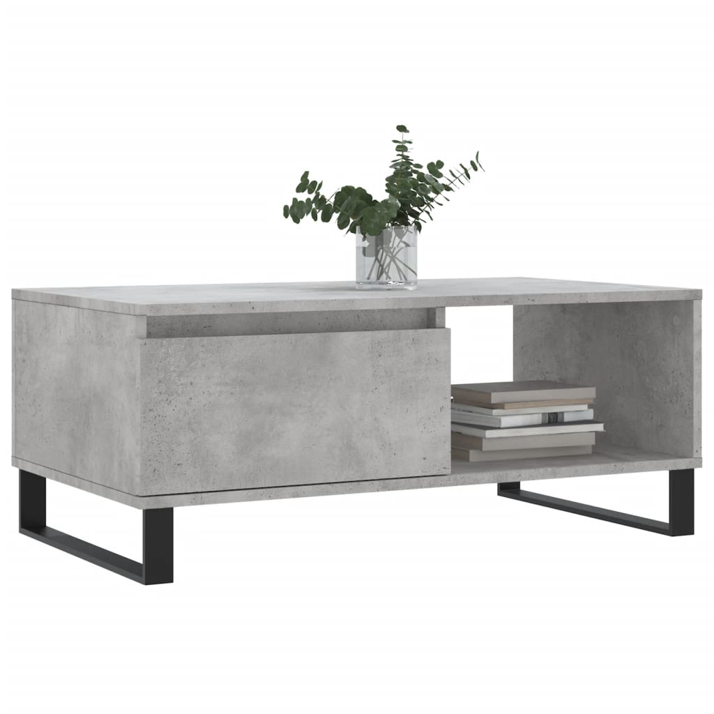 Couchtisch Betongrau 90x50x36,5 cm Holzwerkstoff - Pazzar.ch