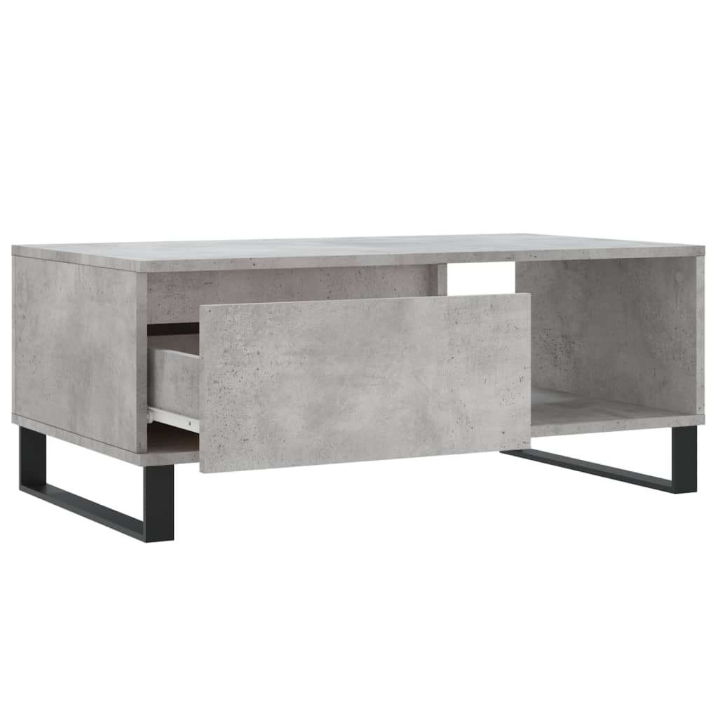 Couchtisch Betongrau 90x50x36,5 cm Holzwerkstoff - Pazzar.ch