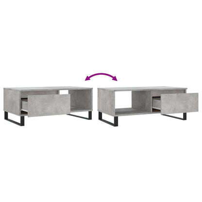 Couchtisch Betongrau 90x50x36,5 cm Holzwerkstoff - Pazzar.ch
