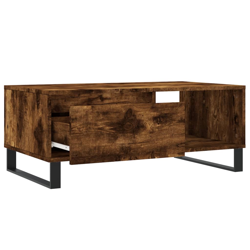 Couchtisch Räuchereiche 90x50x36,5 cm Holzwerkstoff - Pazzar.ch