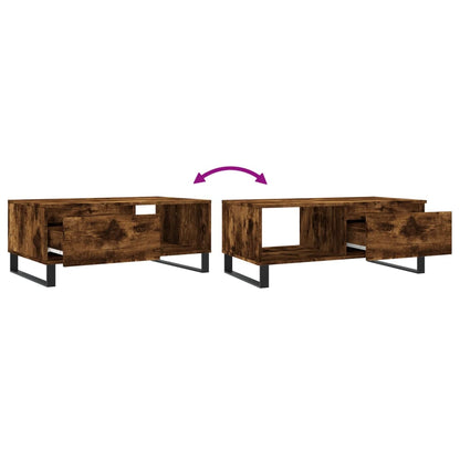 Couchtisch Räuchereiche 90x50x36,5 cm Holzwerkstoff - Pazzar.ch