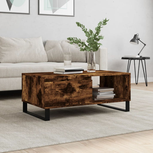 Couchtisch Räuchereiche 90x50x36,5 cm Holzwerkstoff - Pazzar.ch
